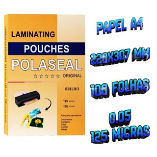 Plástico A4 220x307 Masterprint 100 Folhas 0.05 Para Plastificacão  100 Folhas Com Brilho 125 Micras Envio Imediato em Oferta na Shopee