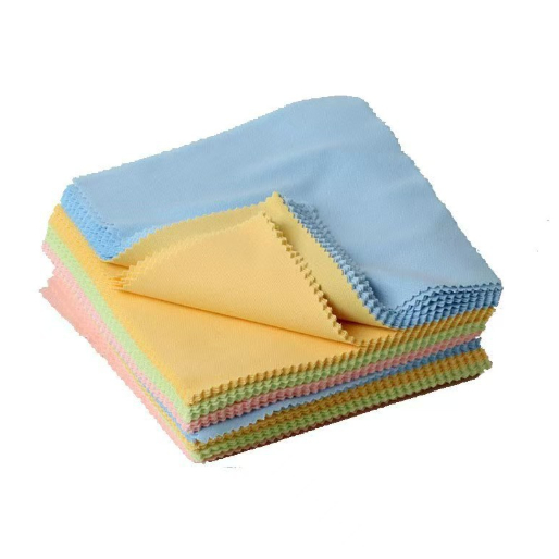 caixa 100 pcs Flanela De Microfibra Para Óculos cor colorido PRETO 13 x13cm pano de limpeza para óculos telas tvs celula