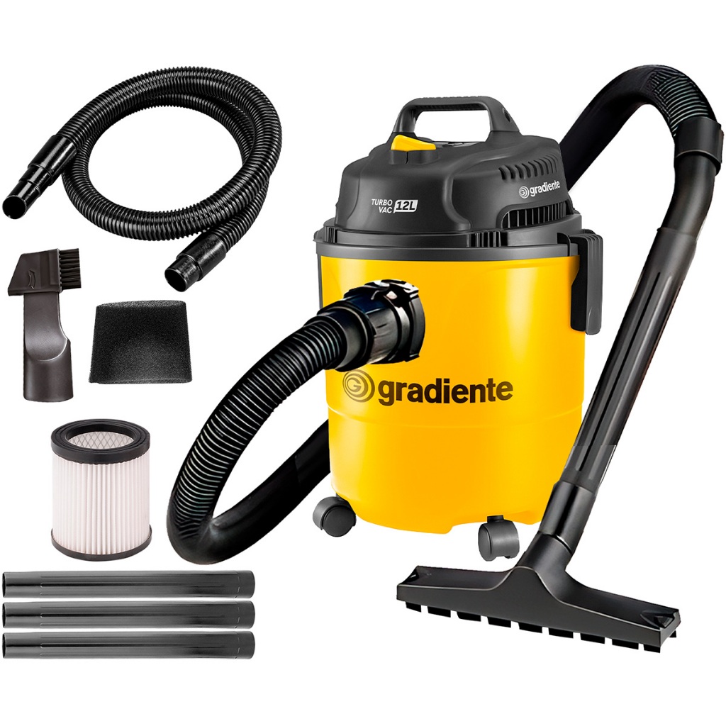 Aspirador De Pó E Água Com Soprador 12l Multiuso 1200w Turbo Vac Pgap120 Gradiente em Oferta na Shopee