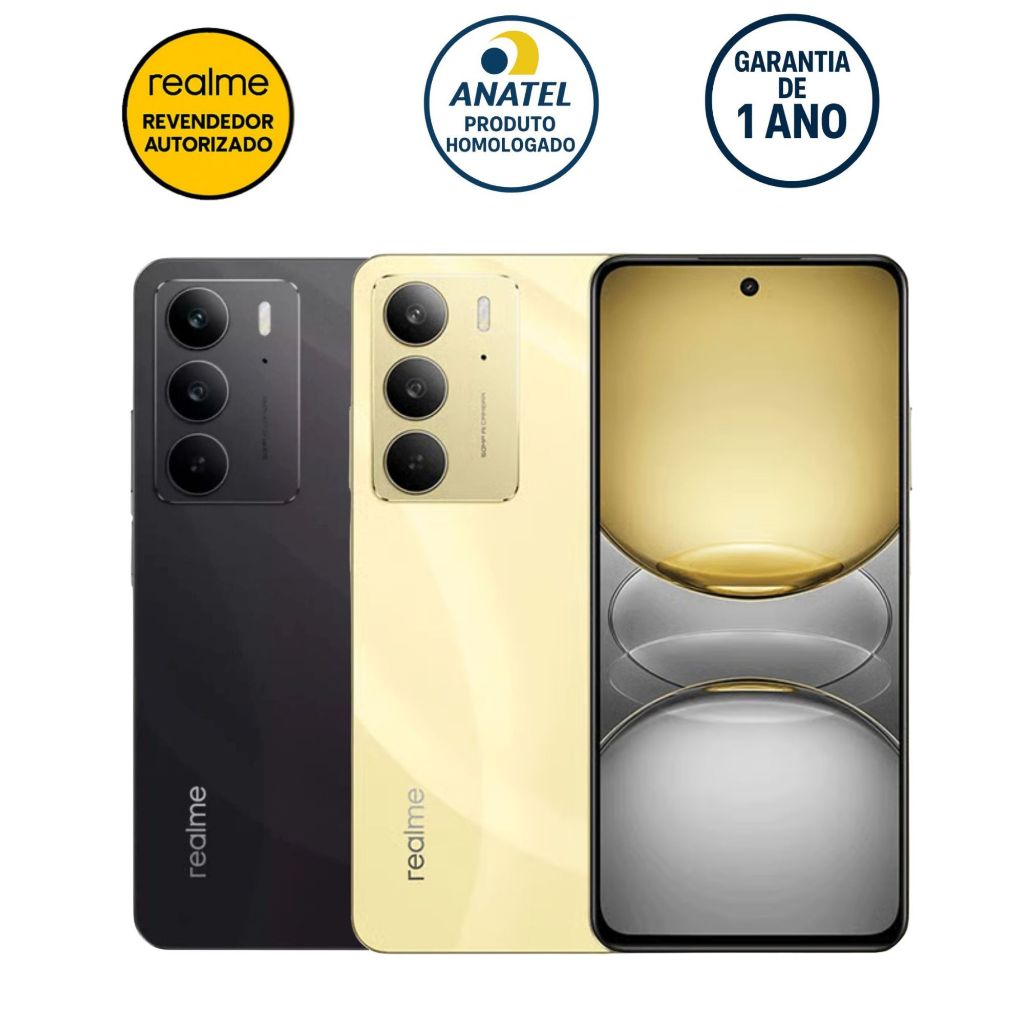 Smartphone Realme C75 256GB/8GB (8+16) Ram Dinâmica Bateria 6000 mAh NFC - Pronta Entrega Brasil