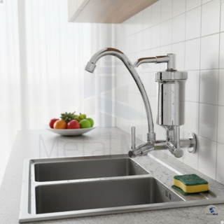 Torneira ABS Cozinha Parede Bica Alta Com Filtro Pro Saude Cromada em Oferta na Shopee