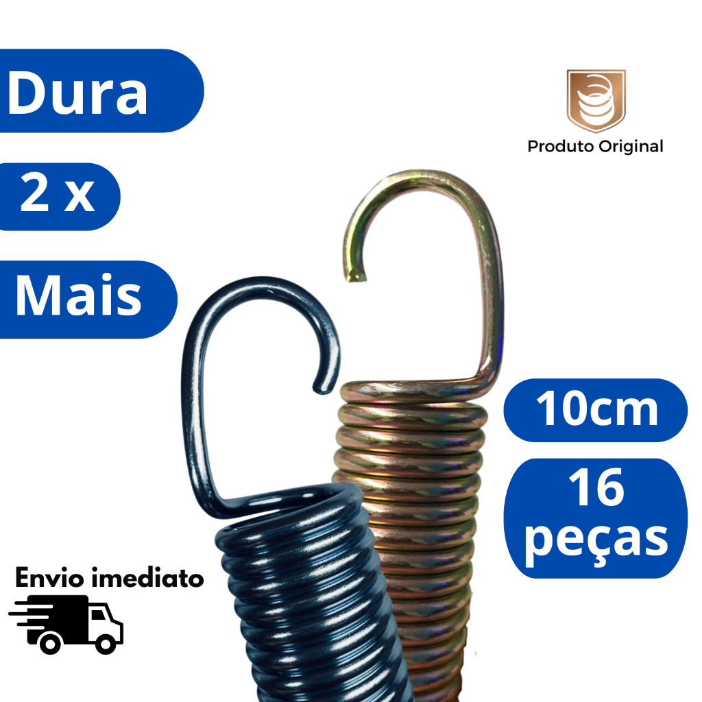 Molas para cama elástica - 18cm, 16cm, 14cm, 12cm e 10cm