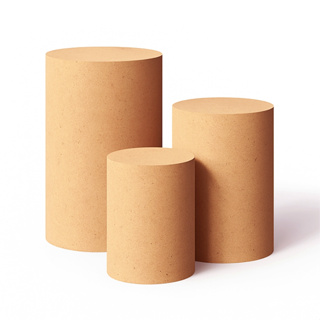 Trio Reforçado De Mesas Cilindro Liso Mdf Decoração Festa Pegue e Monte em Oferta na Shopee