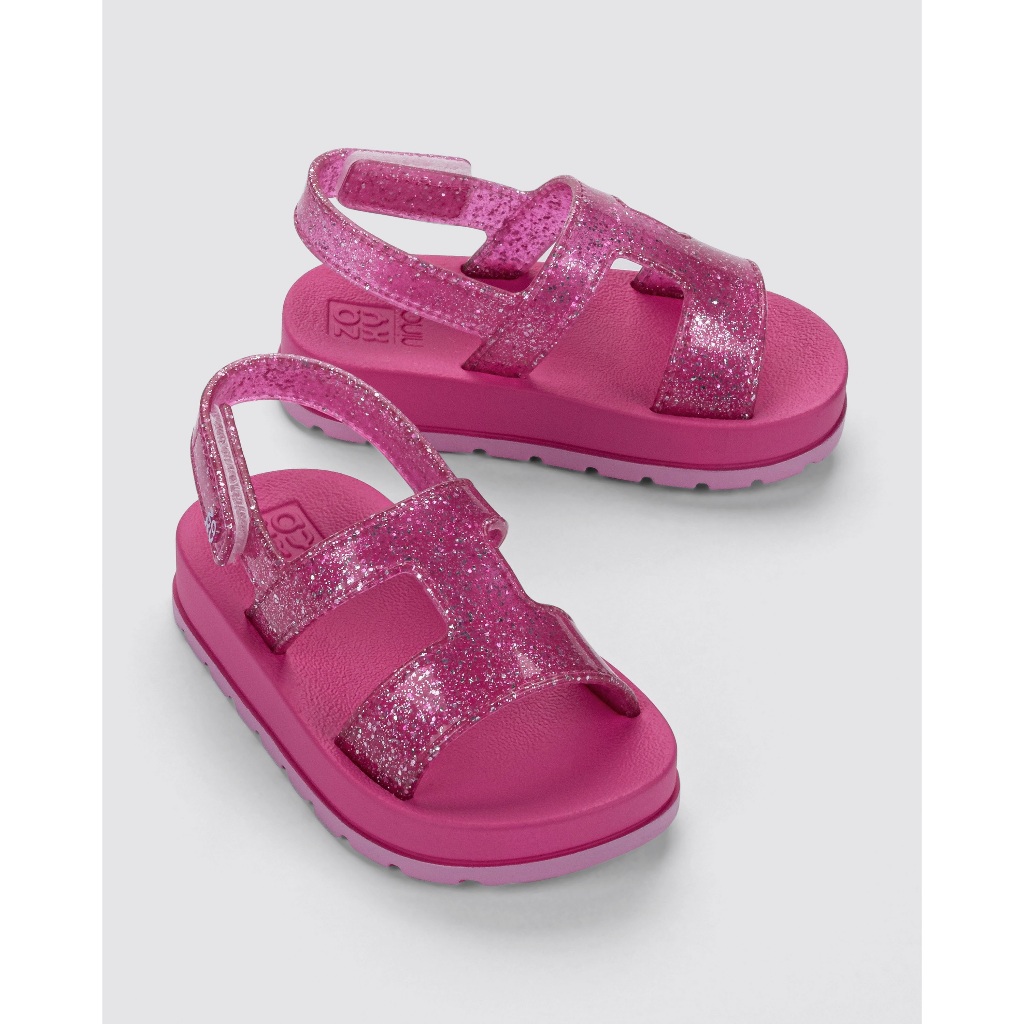 19312 Sandália Zanynina Hit Moderninha Infantil Zaxy Feminina Chinelo Rosa/Nude/Violeta Glither