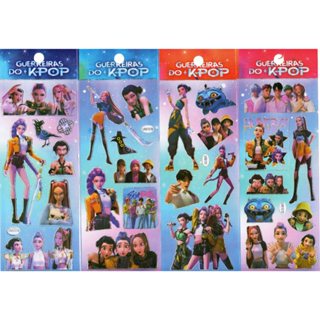 15/20/30/50 Guerreiras do Kpop - Rumi Mira Zoey Cartelas Adesivos Stickers Infantil - Lembrancinha em Oferta na Shopee