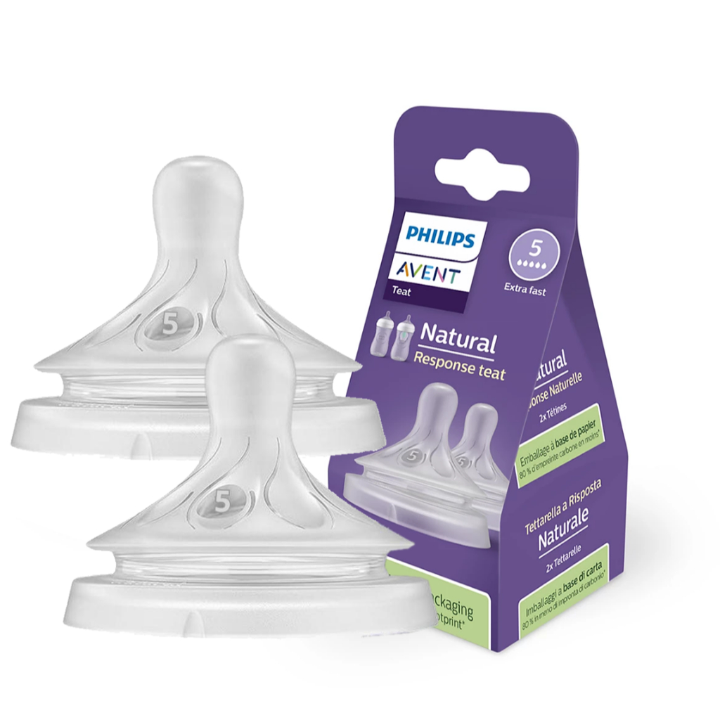 Bico Mamadeira Avent Pétala 3.0 Nº5 - Fluxo Extra Rápido 2 Unidades Philips Antivazamento em Oferta na Shopee