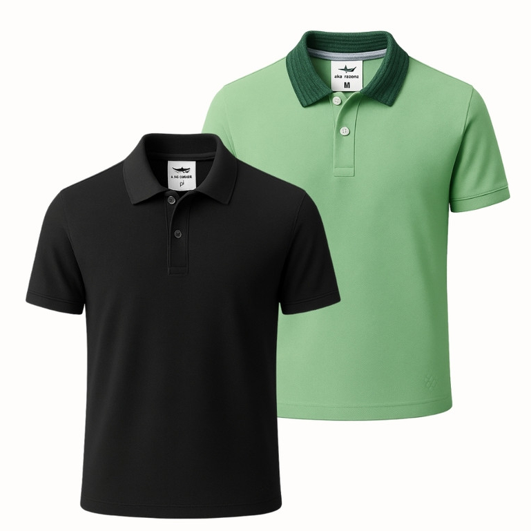 Kit com 2 Camisa Polo Masculina – Roupas Masculinas Leves e Confortáveis