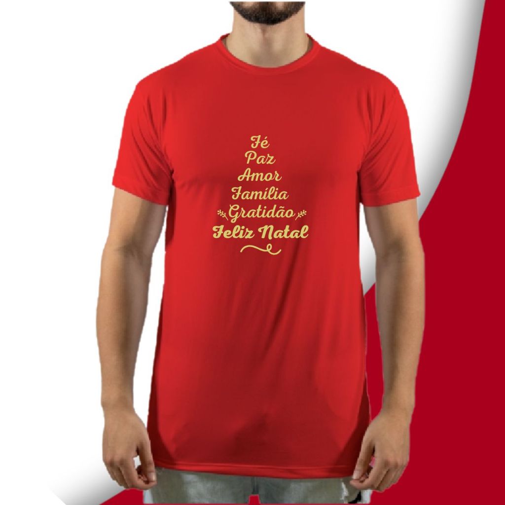 Camiseta Família Natal Arvore Feminina Ou Masculina Estampa Feliz Natal Personalizada Unissex Data Especial