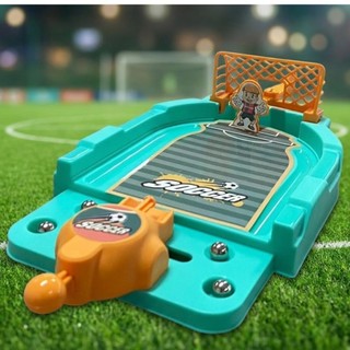 Mini Jogo Futebol de Mesa Pênaltis 2 Jogadores Plástico ABS Arena Fut League Lançador Goleiro Móvel