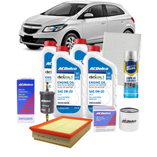Kit Revisão ACDelco 0W20 Sintético DEXOS Chevrolet Onix 1.0 1.4 2017 2018 2019 GM em Oferta na Shopee