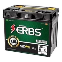 BATERIA - (6 AH - ERX 6BS) - TITAN 150/160/BIZ 125/BROS 160/CB TWISTER/FAZER 150