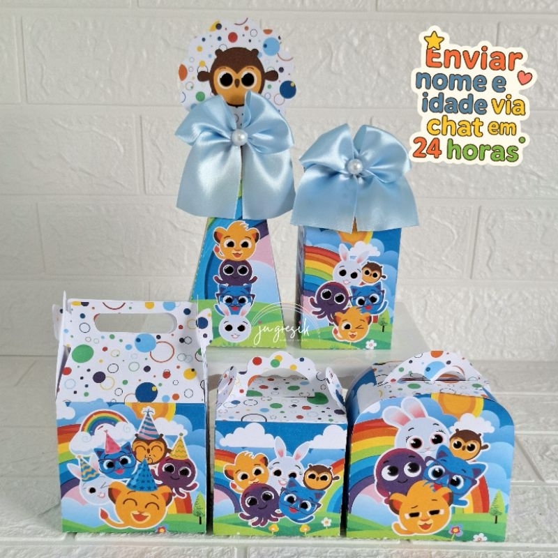 kit Festa Personalizado Bolofofos menino lembrancinha personalizada para festa de aniversário Bolofofo