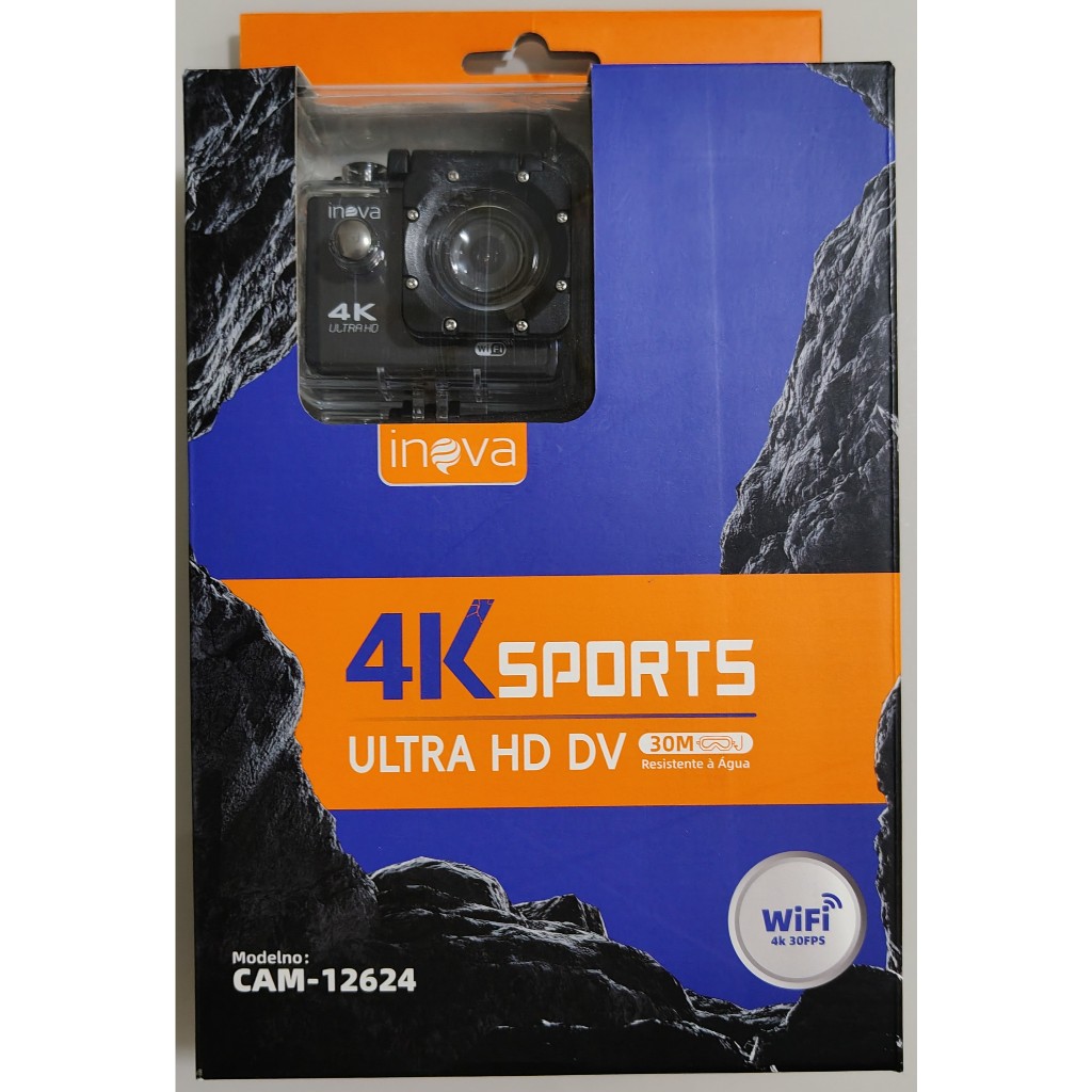 Câmera Ultra HD Sports 4K Wifi À Prova D'água - inova