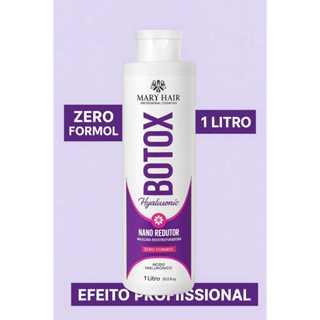 BOTOX Hialurônico Mary Hair 1L | Zero Formol - Liso Máximo, Brilho Espelhado,HIDRATAÇAO Profissional em Oferta na Shopee