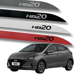 Jogo Friso Slim Lateral HB20 Hatch e Sedan com Grafia Escolha a Cor Protetor de Porta em Oferta na Shopee
