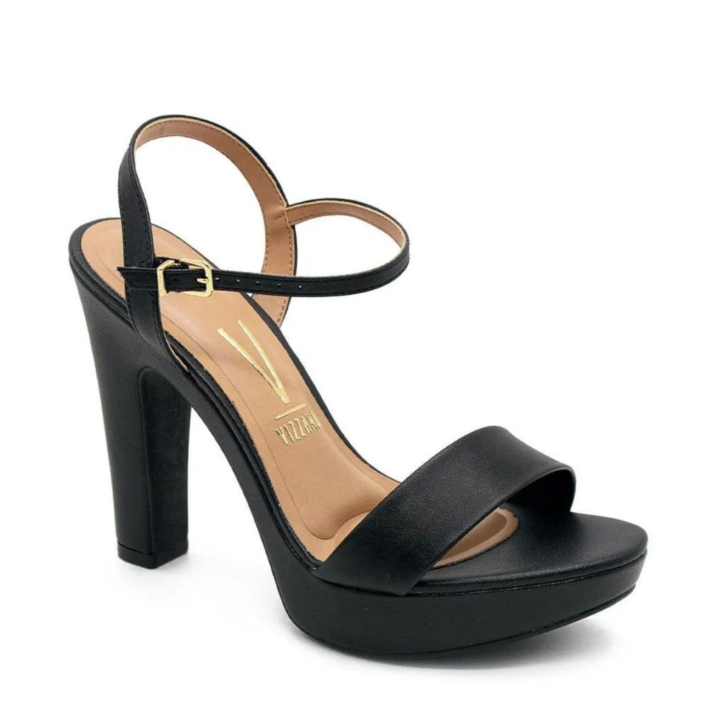Sapato Feminino Vizzano Glamour Salto Glítter Moda de Alto Padrão 6292.200 Confortável Original