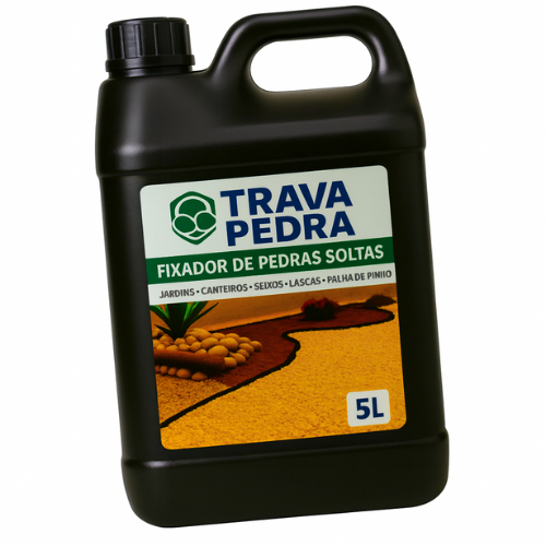Trava Pedras Pronto Uso Fixador e Selador de Pedras Naturais 5 Litros Pedras Soltas
