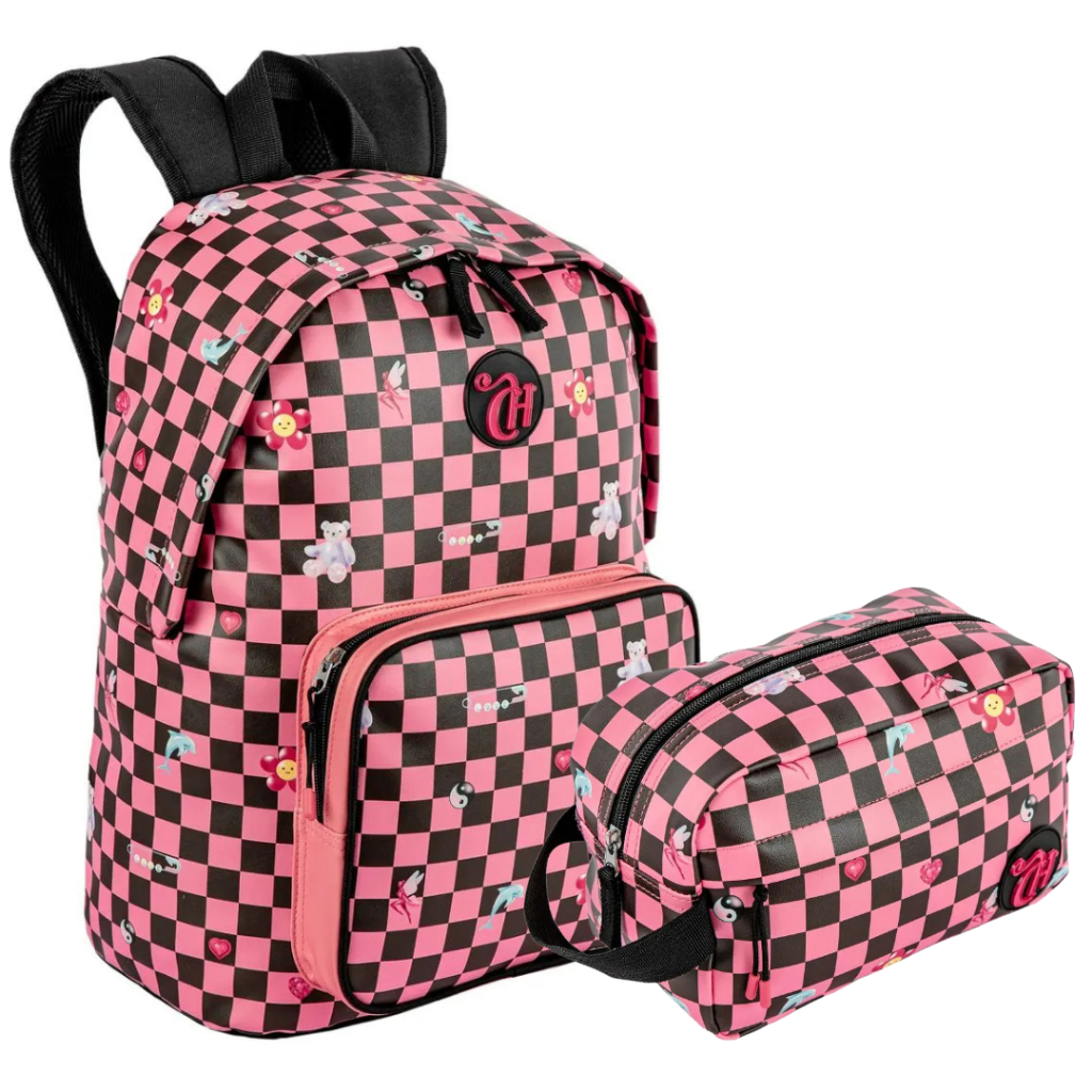 Capricho Cosmic Gang Kit Mochila Costas E Necessaire  Rosa