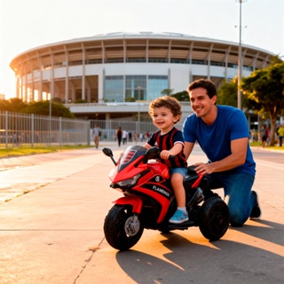 Motinho Elétrica Infantil do Flamengo - Produto Licenciado Oficial - Edição Limitada em Oferta na Shopee