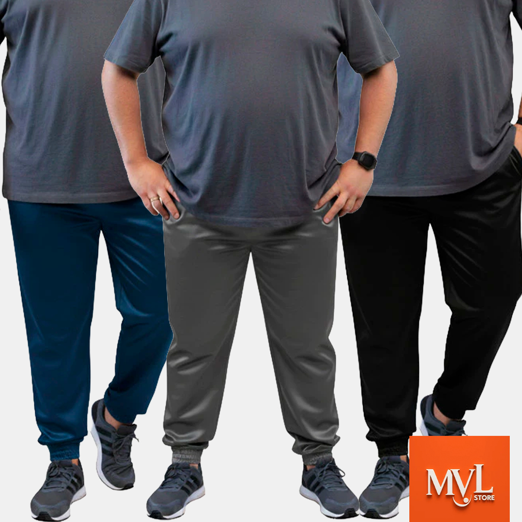 Kit Calça Plus Size 3 Ou 1 (UMA) Masculina Esporte Academia G8 E G10