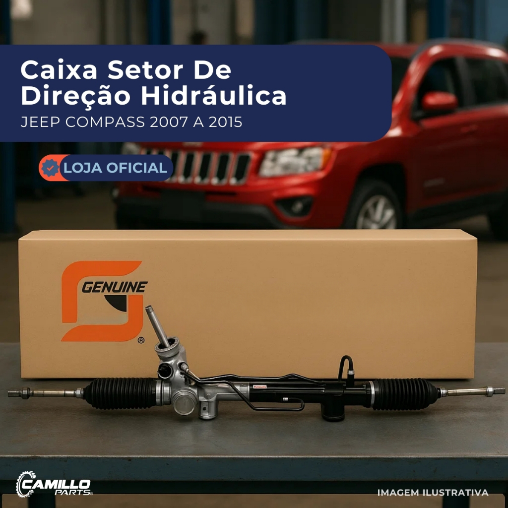 Imagem Caixa Direcao Hidraulica Jeep Compass 2012 2015 Alta Durabilidade Precisao Superior