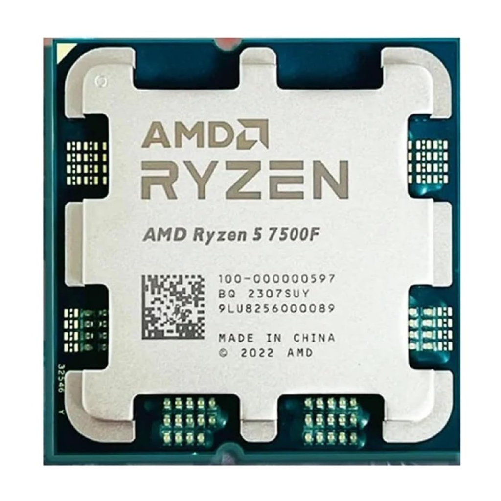Processador AMD AM5 Ryzen 5 7500F 6 Nucleos 12 Threads - 100-100000597MPK