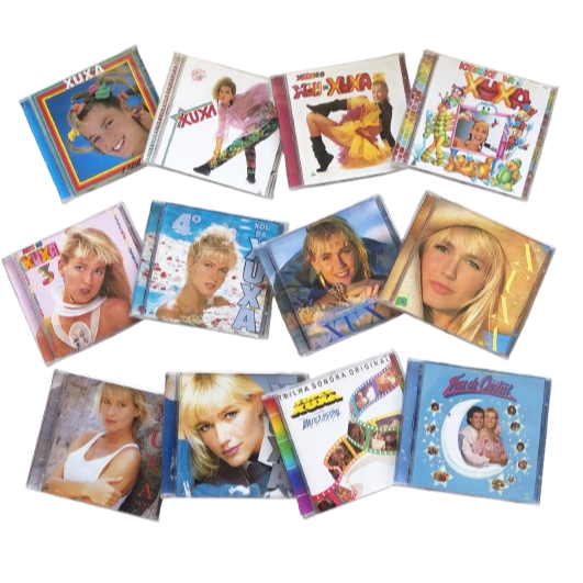 12 Cd's Xuxa 1985 a 1992 - Xou da Xuxa, Karaoquê, Espanhol, Seus Amigos, Lua de Cristal, Super Xuxa  - Trilhas & Afins