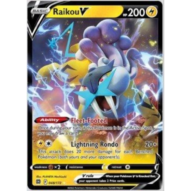Carta Pokémon Raikou V Original Copag