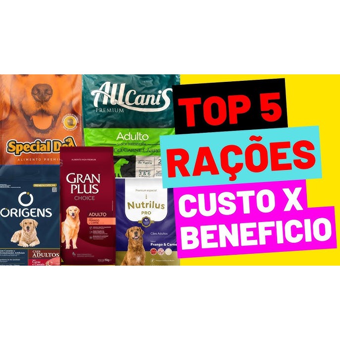 Ração 15KG Para Cachorro Super Premium, Premium Especial, Premium de Alta Qualidade Para Cão Adulto em Oferta na Shopee