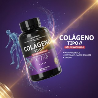 Colágeno Tipo II Natuforme Original – 90 Comprimidos Mastigáveis – Suporte Completo às Articulações em Oferta na Shopee