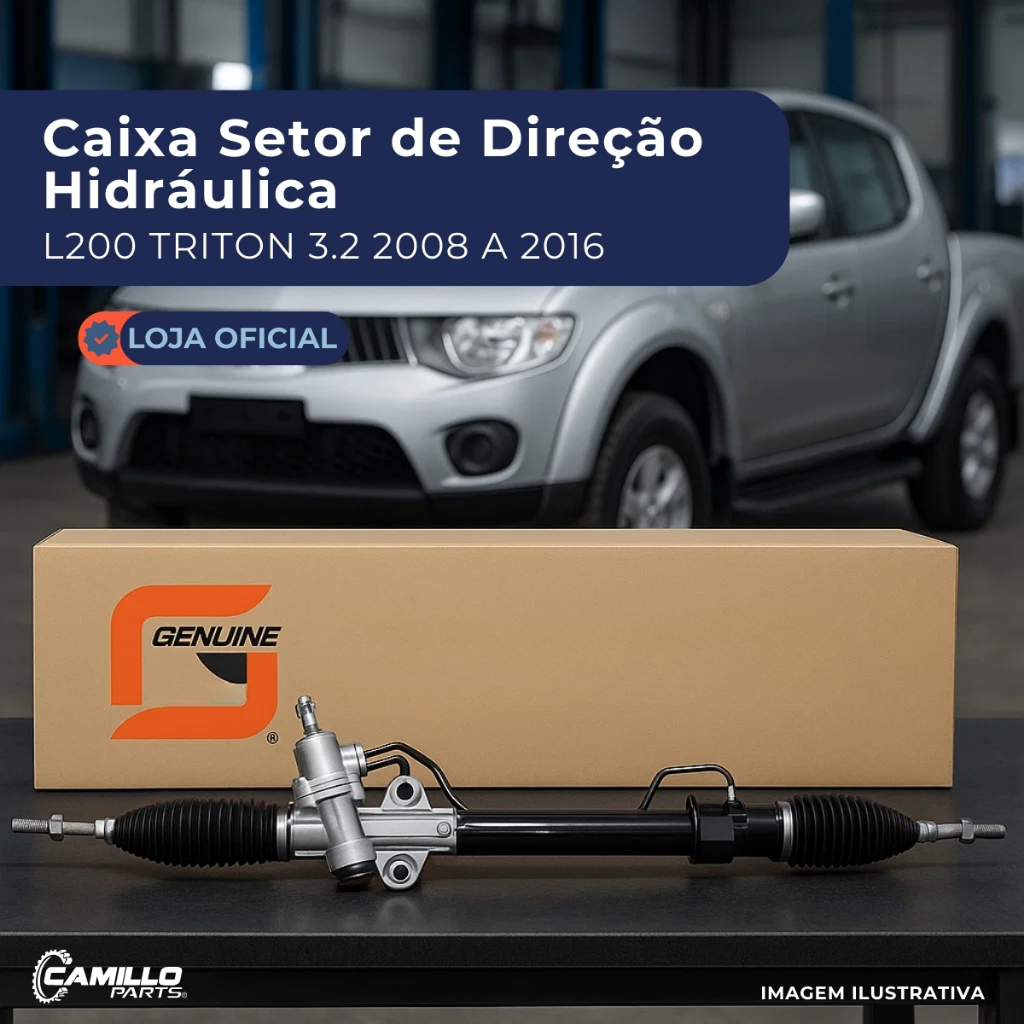 Caixa Setor Direcao Hidraulica L200 Triton 3.2 2008 2016 Qualidade Resistência Superior