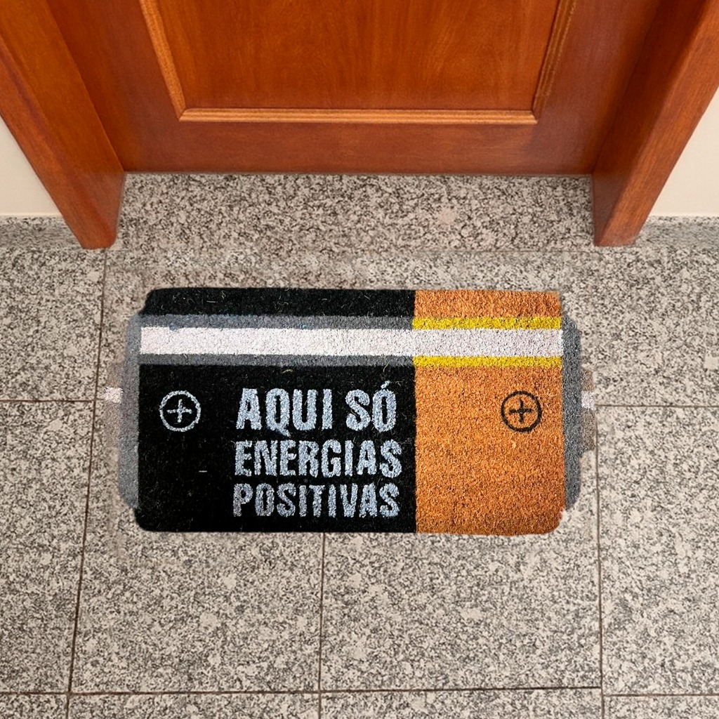 Tapete Capacho com frases 60x30cm 11 Modelos para Porta de Apartamento Casa TOP