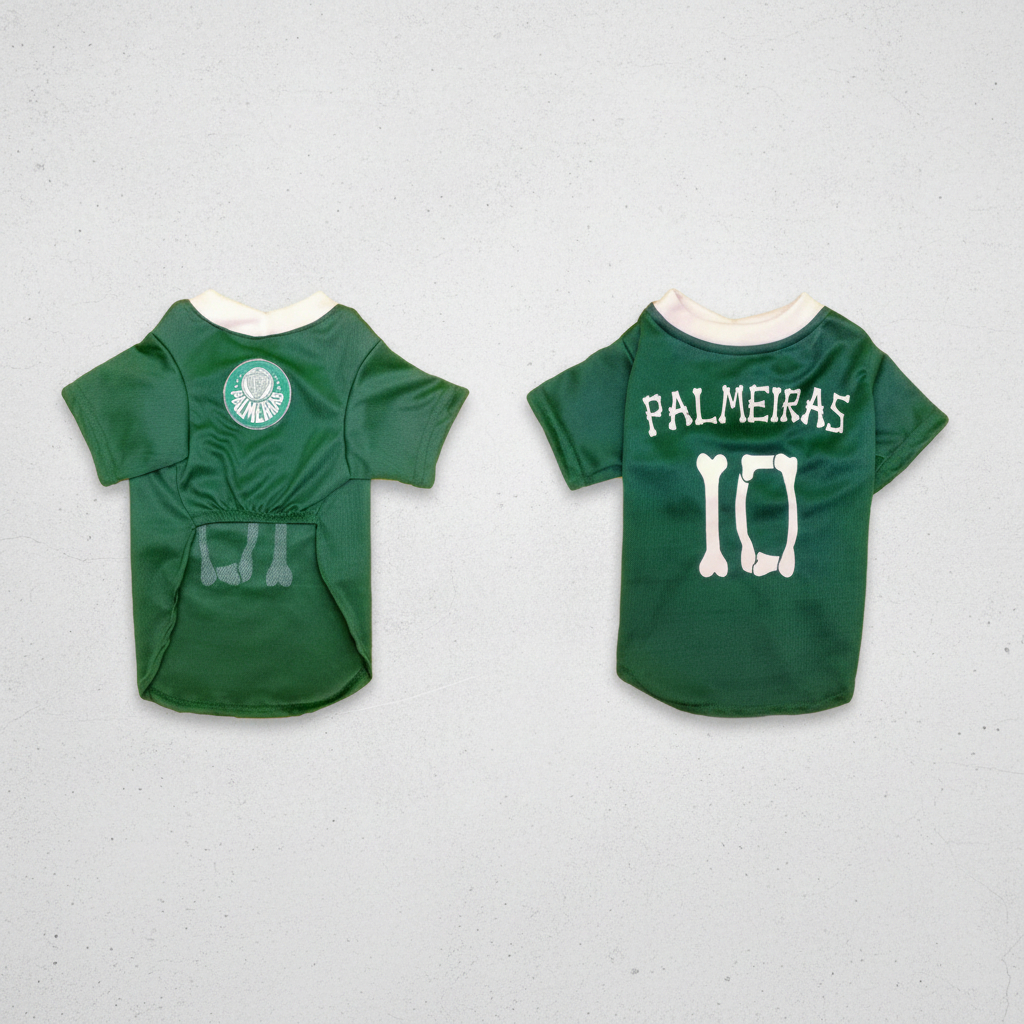 Camisa Pet Do Palmeiras para todos os tamanhos de cachorro