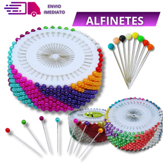 Alfinete De Cabeça Colorida KIT 240 ou 120 Alfinetes Ideal para Costuras e Marcações. em Oferta na Shopee