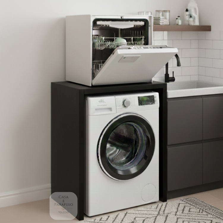 Bancada Balcão Para Embutir Lava E Seca Lavanderia -107 em Oferta na Shopee