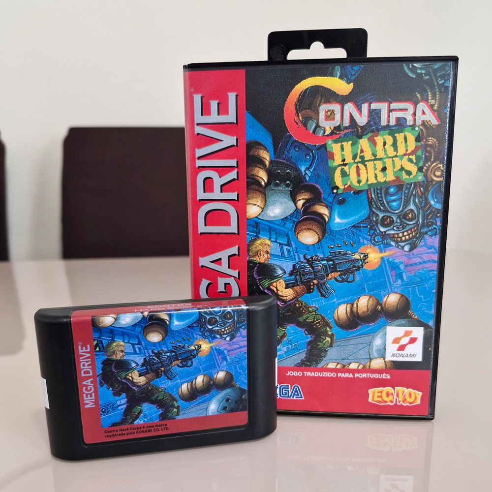 Jogo Contra Hard Corps - Mega Drive (Repro) - Padrão Tectoy