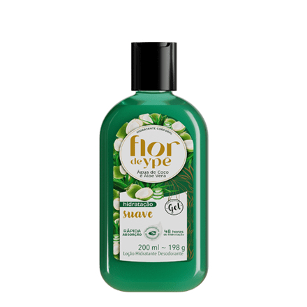 Hidratante Corporal Flor de Ypê Ameixa e Flor de Lótus Karité e Flor de Amêndoas Água de Coco e Aloe Vera