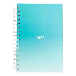 Agenda 2026 Espiral Anual Aurora Verde Executiva 168 folhas