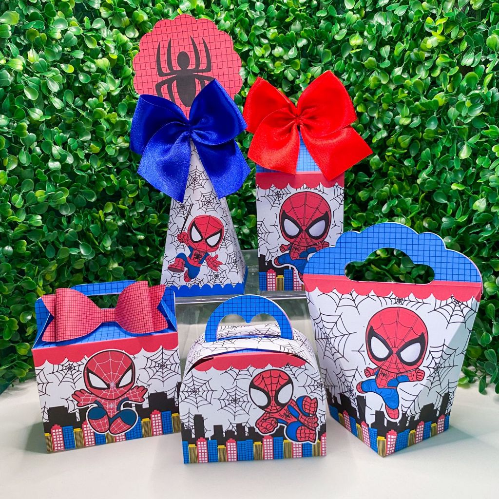 Personalizados para Festa Homem Aranha  Baby Lembrancinhas PEGUE E MONTE