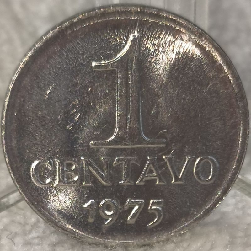 EL.181- Moeda 1 Centavo 1975. FC.  Aço Inoxidável 17mm. Autêntica.