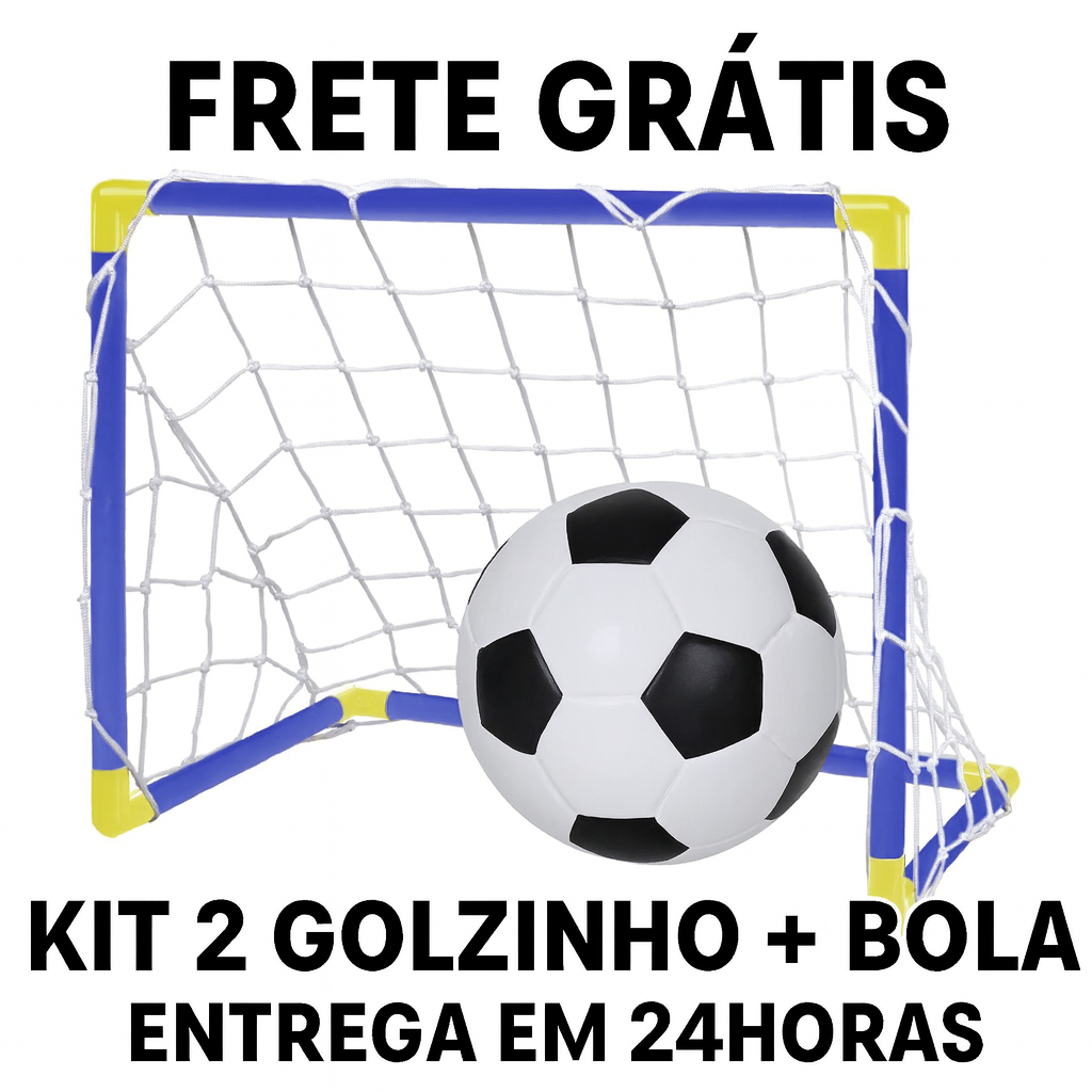 Kit Futebol Golzinho Mini Trave Rede e Bola brinquedo Kids Toys