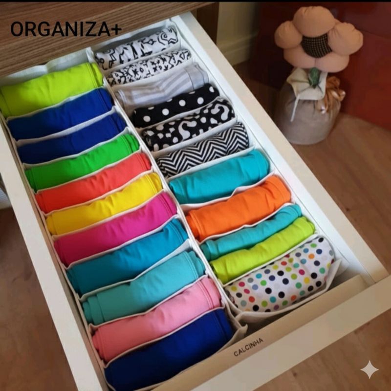 Kit 4 Colmeias Organizadoras - Perfeito para Roupas Íntimas, Peças Pequenas e Enxoval de Bebês