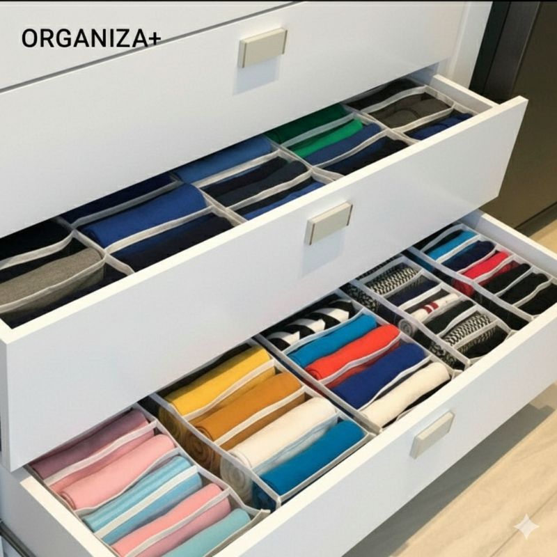 kit 5 ou 2 Colmeia organizadora P ou M, organizador de gavetas  multiuso -ORGANIZA+ em Oferta na Shopee