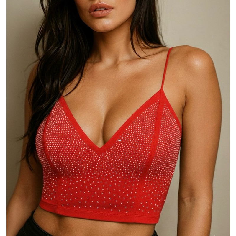 Cropped Vermelho Brilhante: Onde Comprar | BuscaProdutos