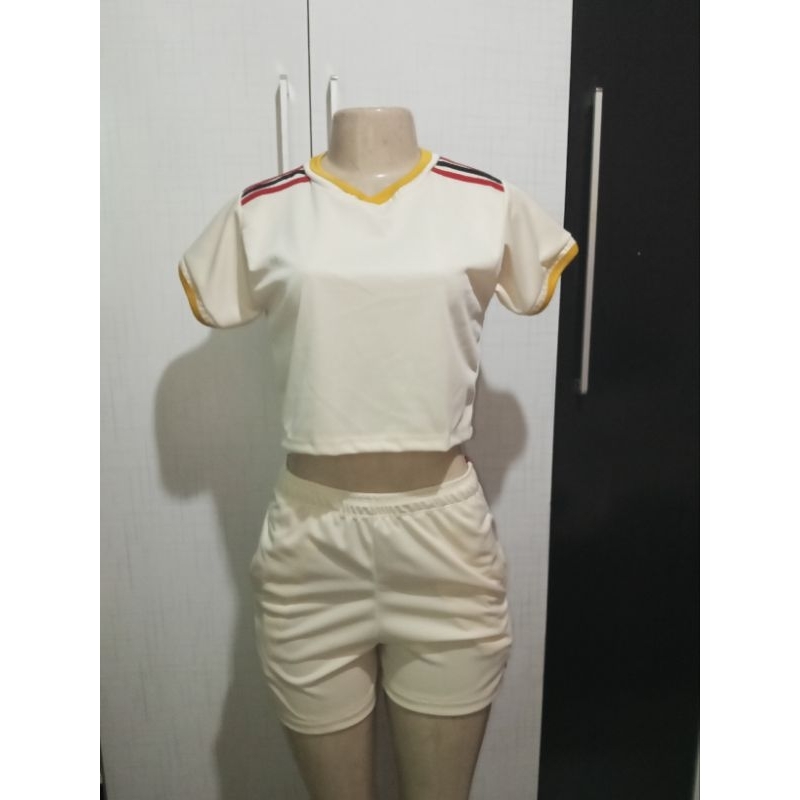Conjunto feminino academia escudo ok em Oferta na Shopee