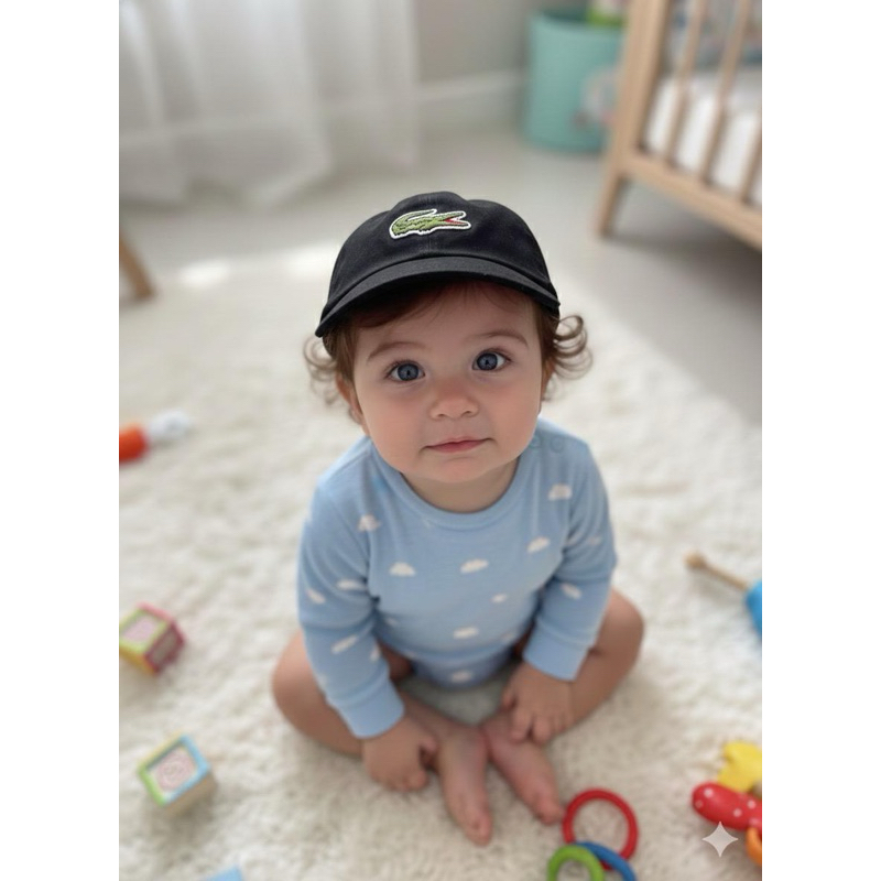 boné baby  bebê BIG CROCO bordado