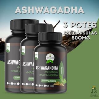 Ashwag@ndh@ + 2 Suplemento 100% Natural - 120 Cápsulas 500MG em Oferta na Shopee