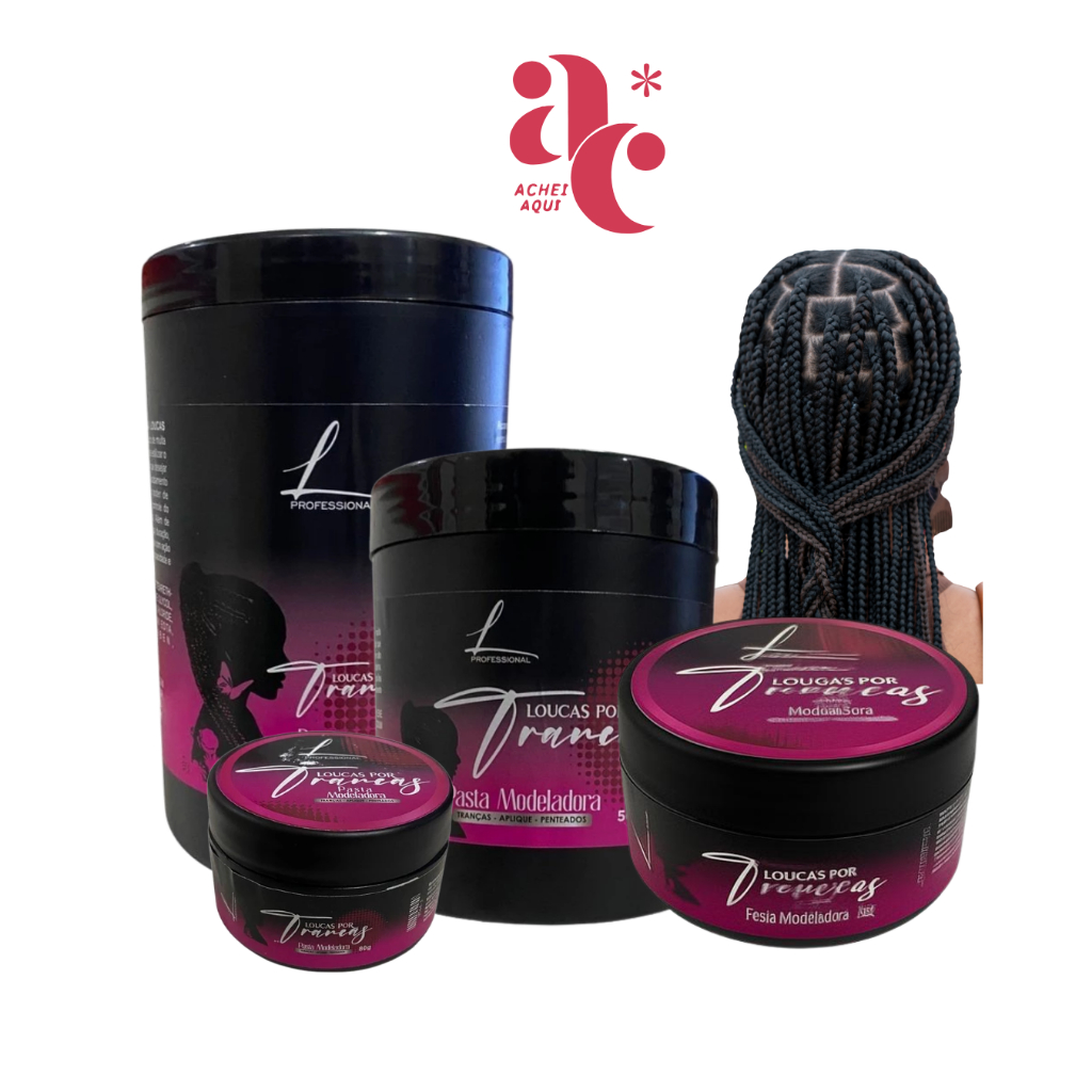 PASTA MODELADORA LOUCAS POR TRANÇA 80G - 150G - 500G - 1KG FINALIZAÇÕES E PENTEADOS BRAINDS em Oferta na Shopee