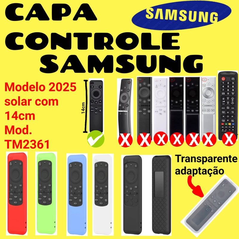 Capa controle TV samsung silicone BN59-01432A  cu8000 cu7000 cu7700 TM2361 tm2360