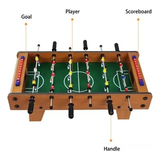 Jogo Mesa Pebolim Infantil Futebol De Mesa Totó Portátil Madeira FC005 em Oferta na Shopee